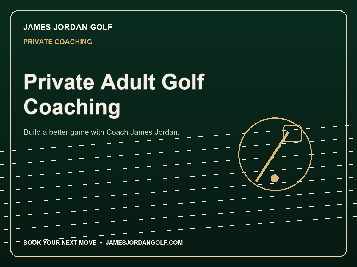 Private Adult Golf Coaching